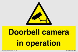 Doorbell camera in operation